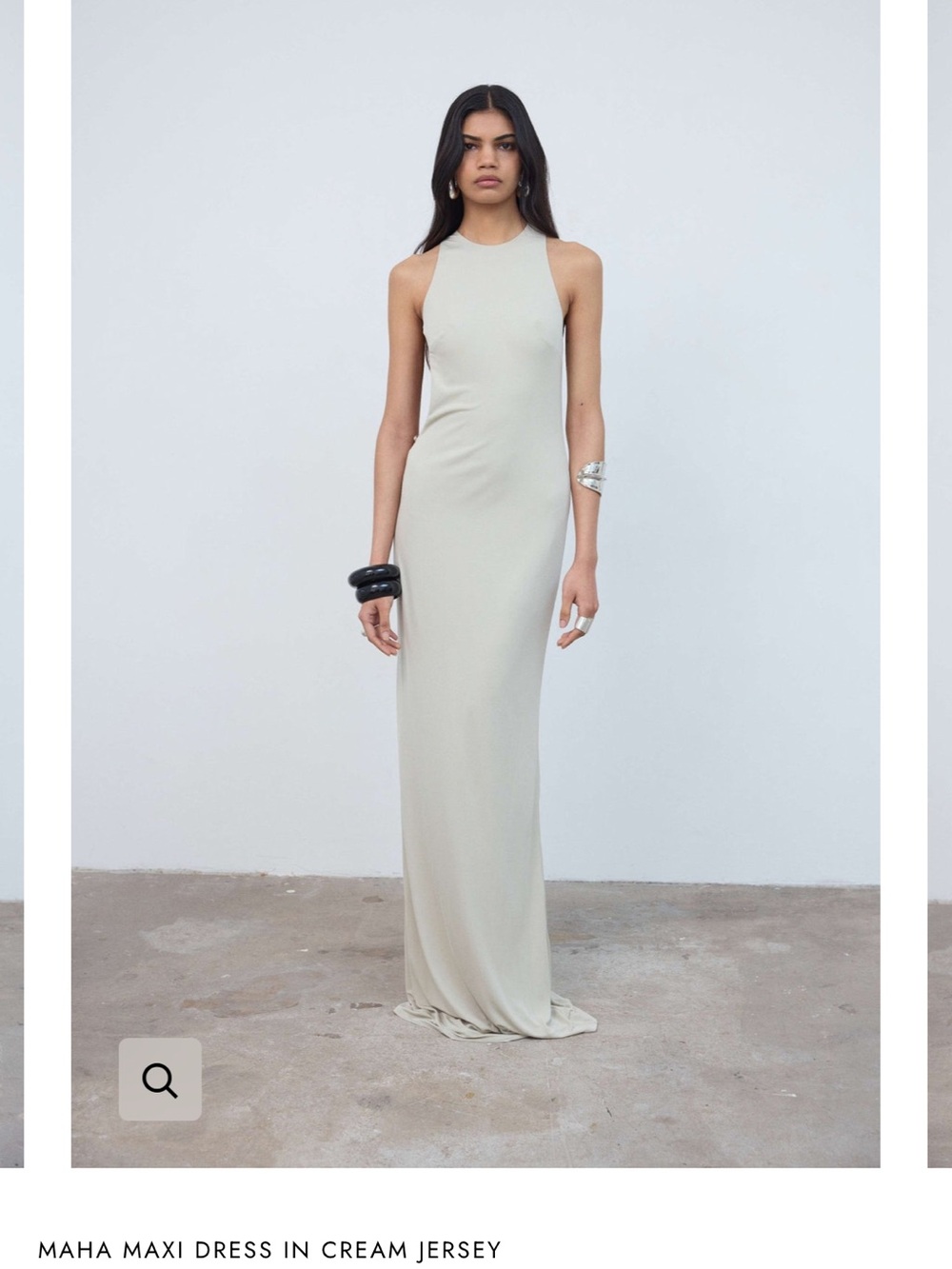 De la Vali Maha Maxi Dress in Cream